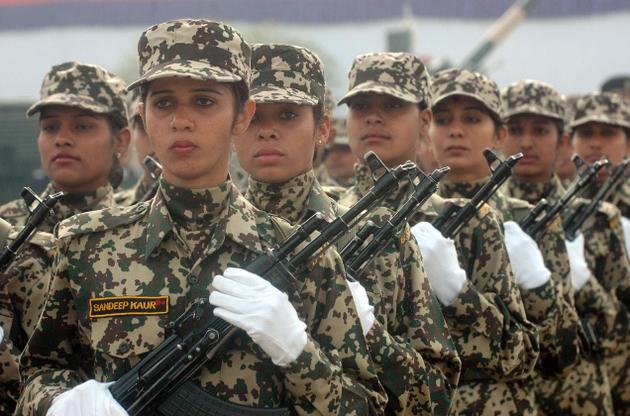 Indian women of Border Security Force Battalion