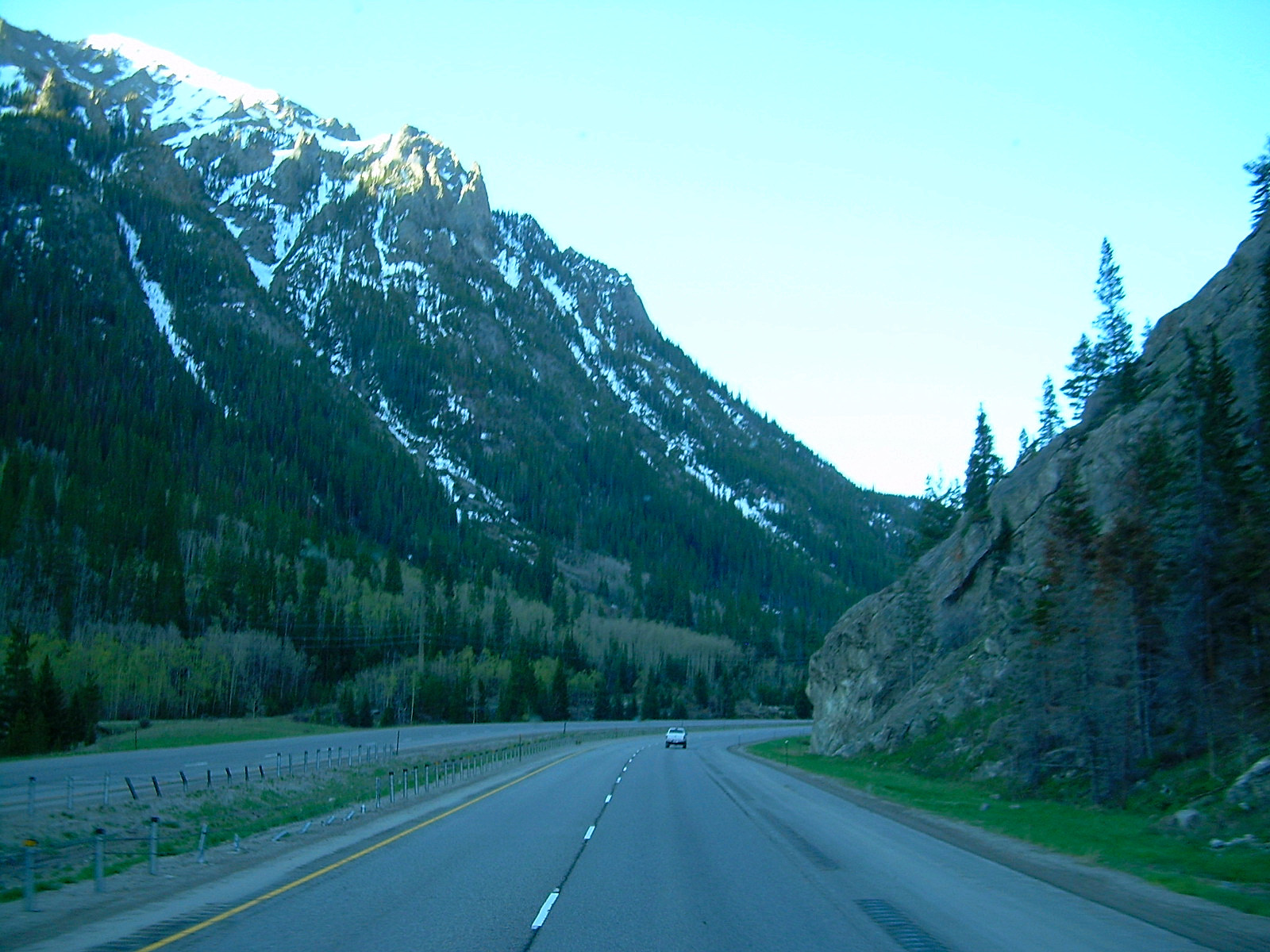  Outside the Eisenhower Tunnel exit, in Colarado, USA 