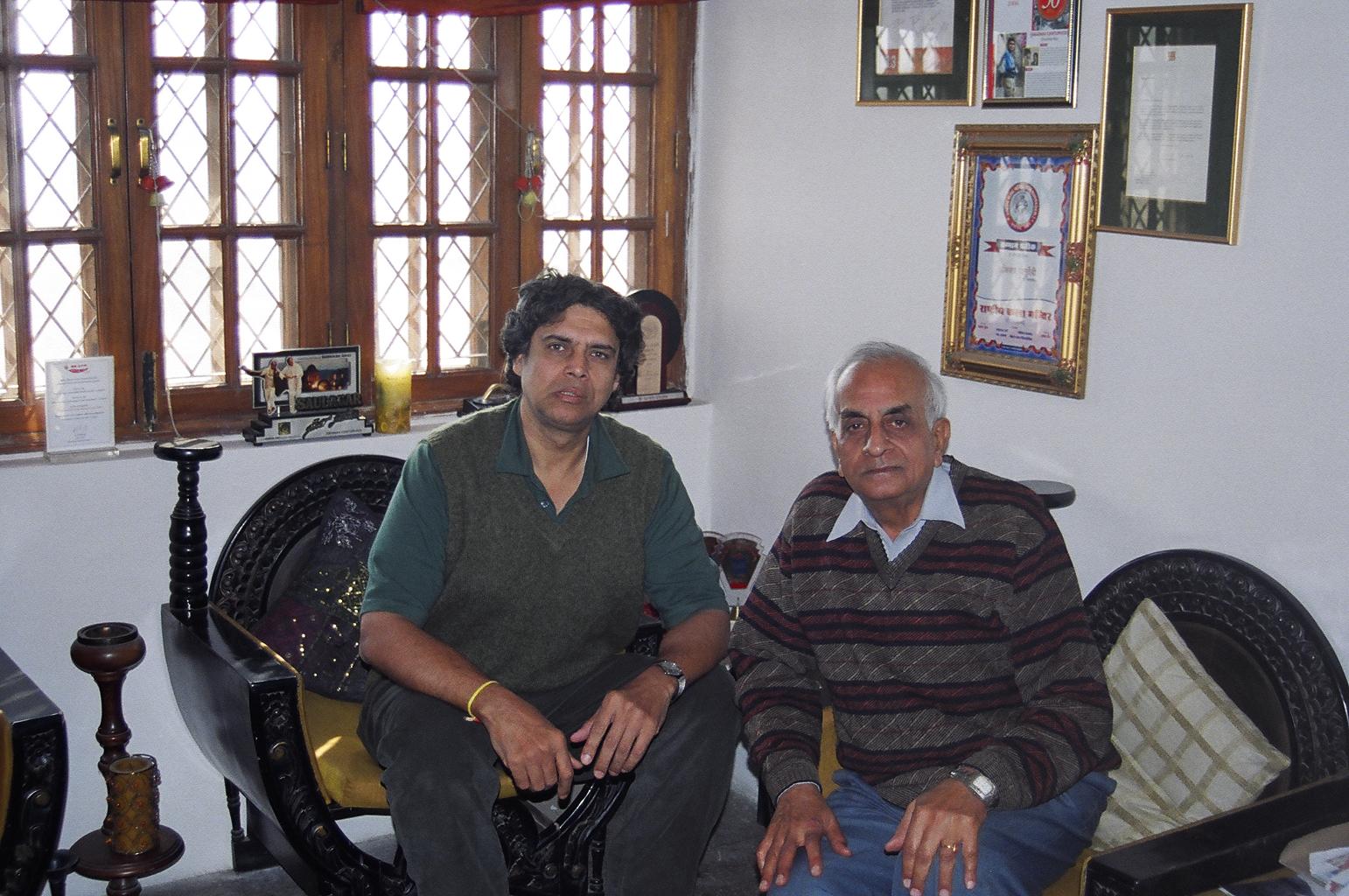 Myself with my Uncle, Bipin Cha Cha; a retired Electrical Engineer from BHEL (Bharat Heavy Electrical Limited) in New Delhi. Bipin Cha Cha is employed presently as an Engineering Consultant, for a private firm in NOIDA, Uttar Pradesh.