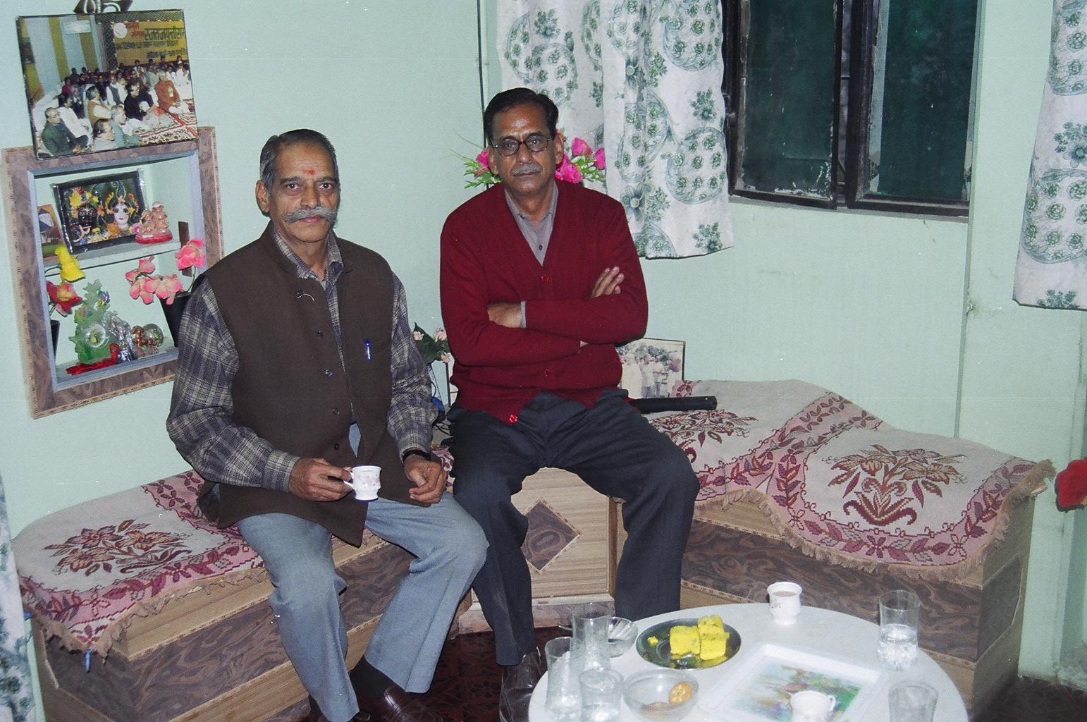 With my Raj Kumar Cha Cha & Girish Cha Cha in Kanpur