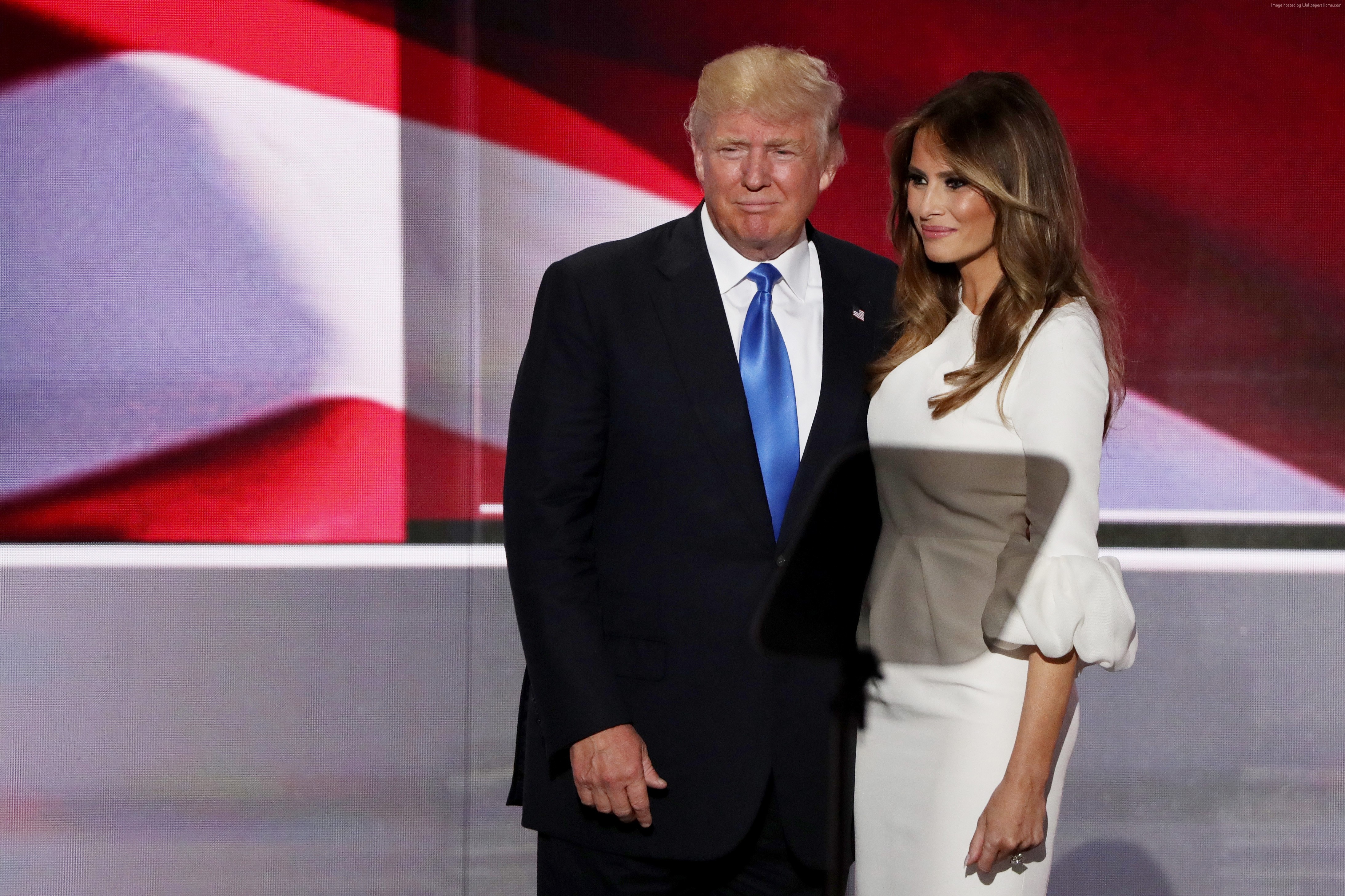 President elect Mr Donald Trump and First Lady Mrs Trump