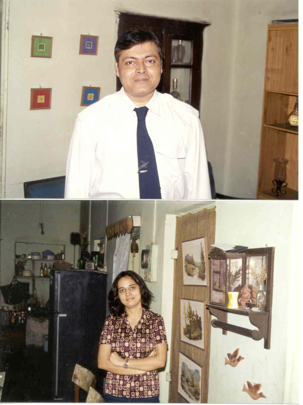  My younger brother Guddu and one of my cousins Rashmi (Rajats' sister). She is living in Manchester, England; married to an Indian Merchant Navy, Sea-Captain 