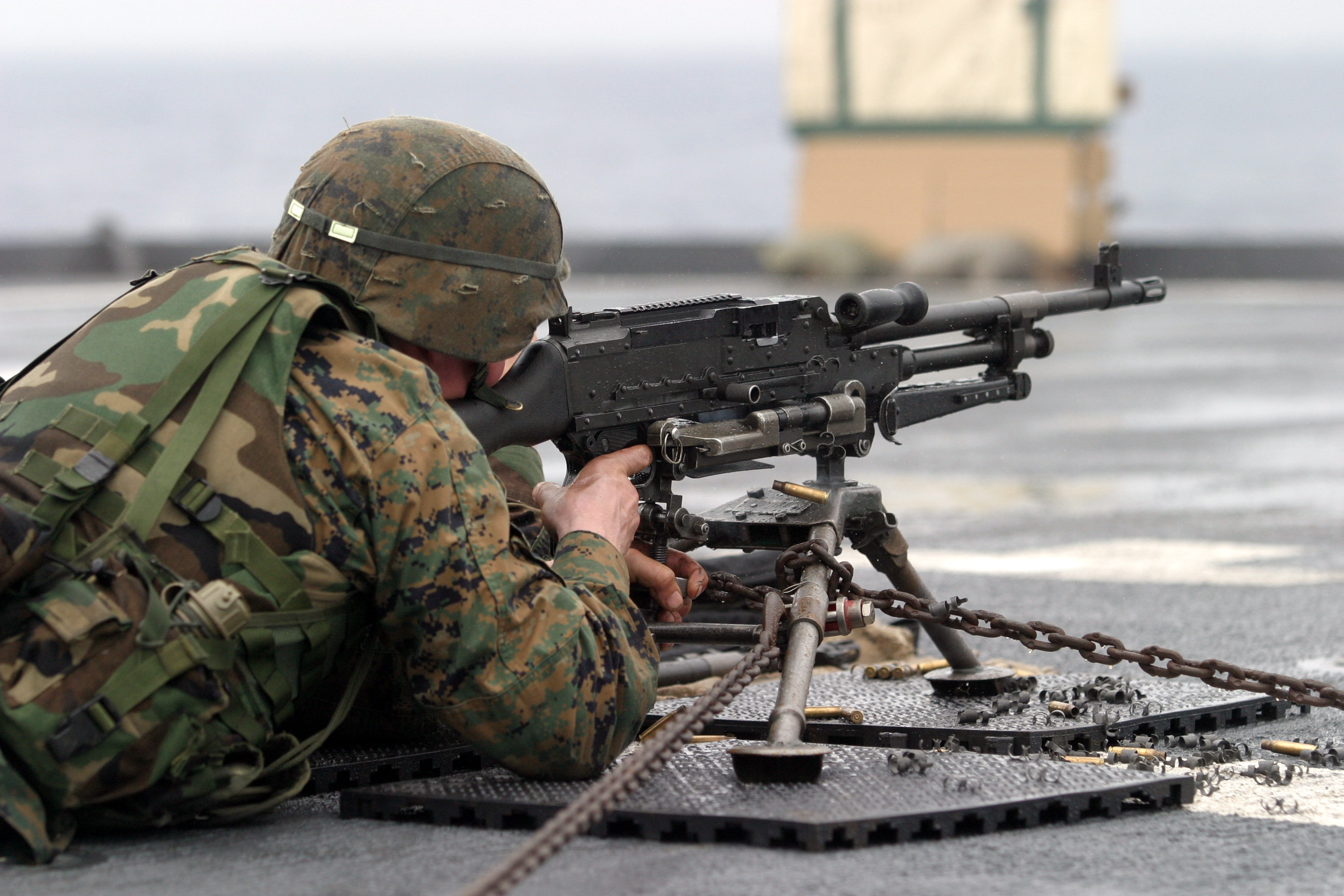 'M240' mounted on a TRIPOD STAND
