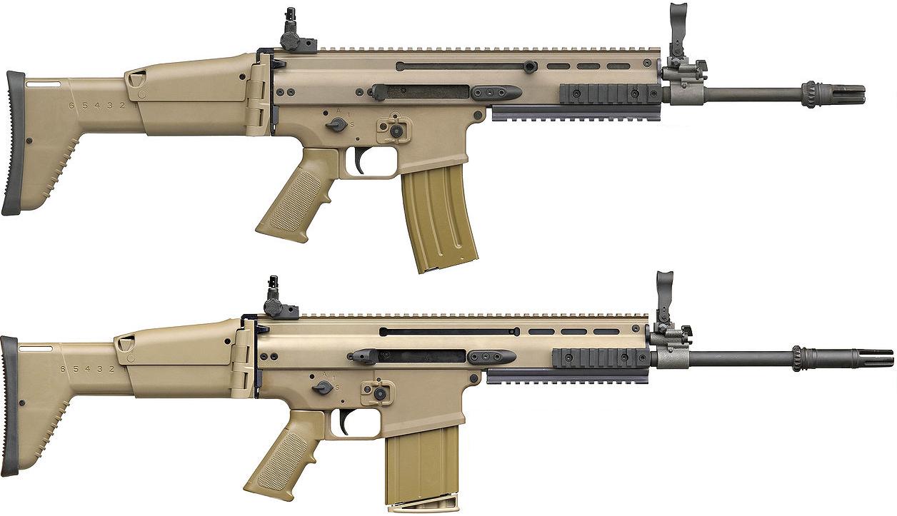    Belgium 'FN SCAR-H' (1999 - ??)
FN SCAR-L MK16 LB (5.56x45mm)
FN SCAR-H MK17 LB (7.62x51mm)
