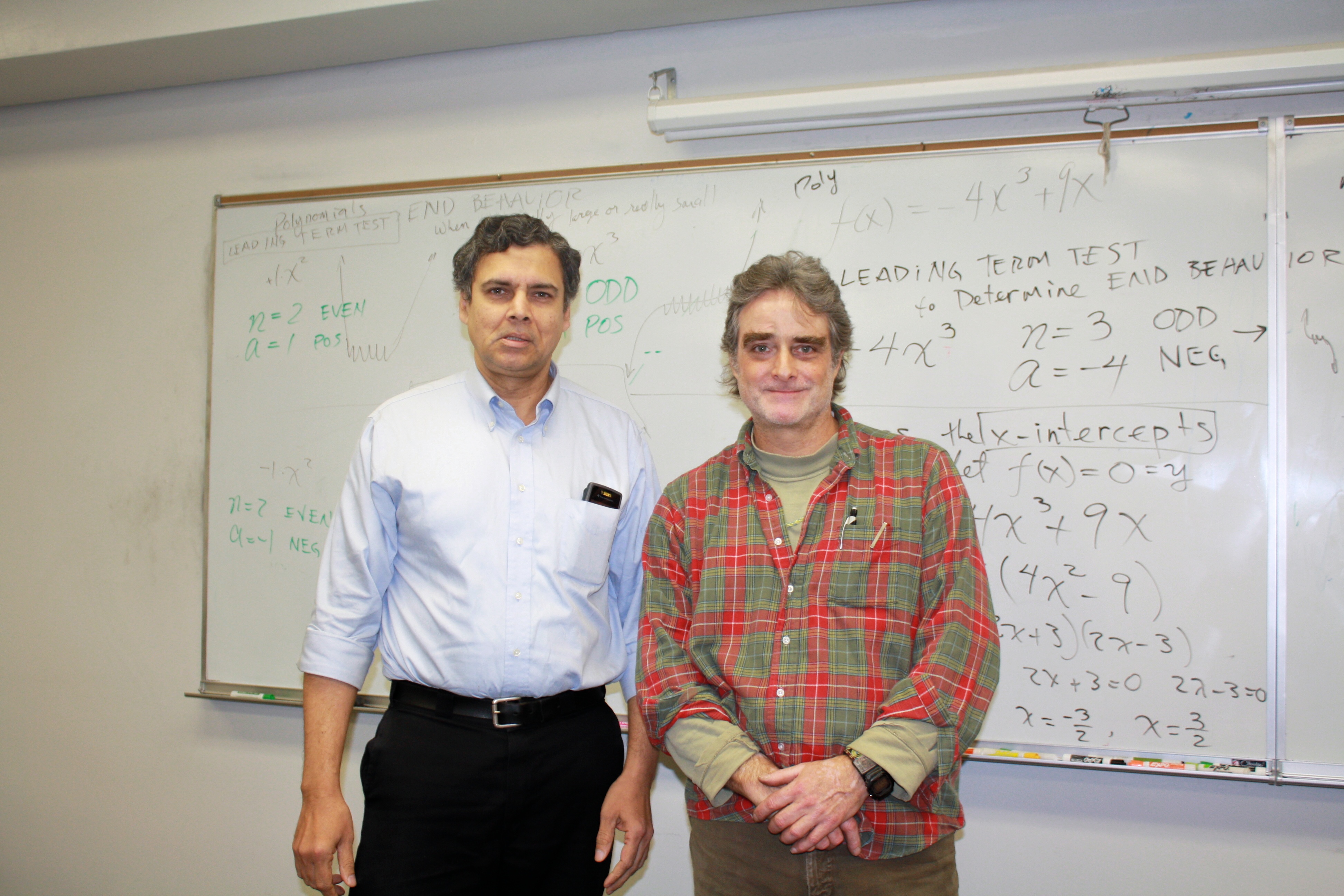 Myself with Assistant Professor, Mr Robert Griffith, in an Algebra lecture