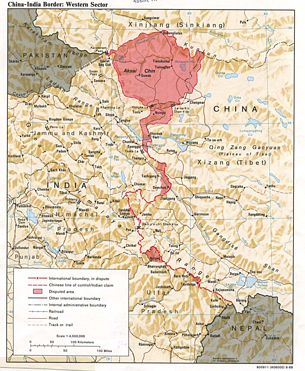                     'India-China Border: Western Sector' 
India_China_Kashmir_Border_(Ladhak)_Greater_Himalayas 