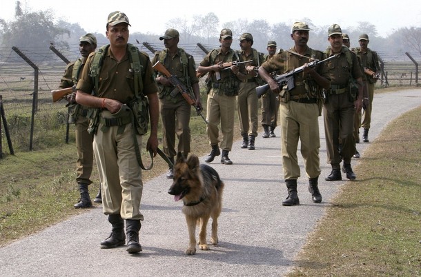 Border Security Force patrol in ASSAM 
