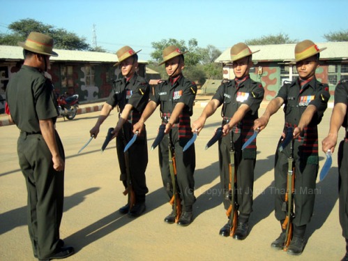 Indian Army Gorkha Rifle Division of ASSAM RIFLES.