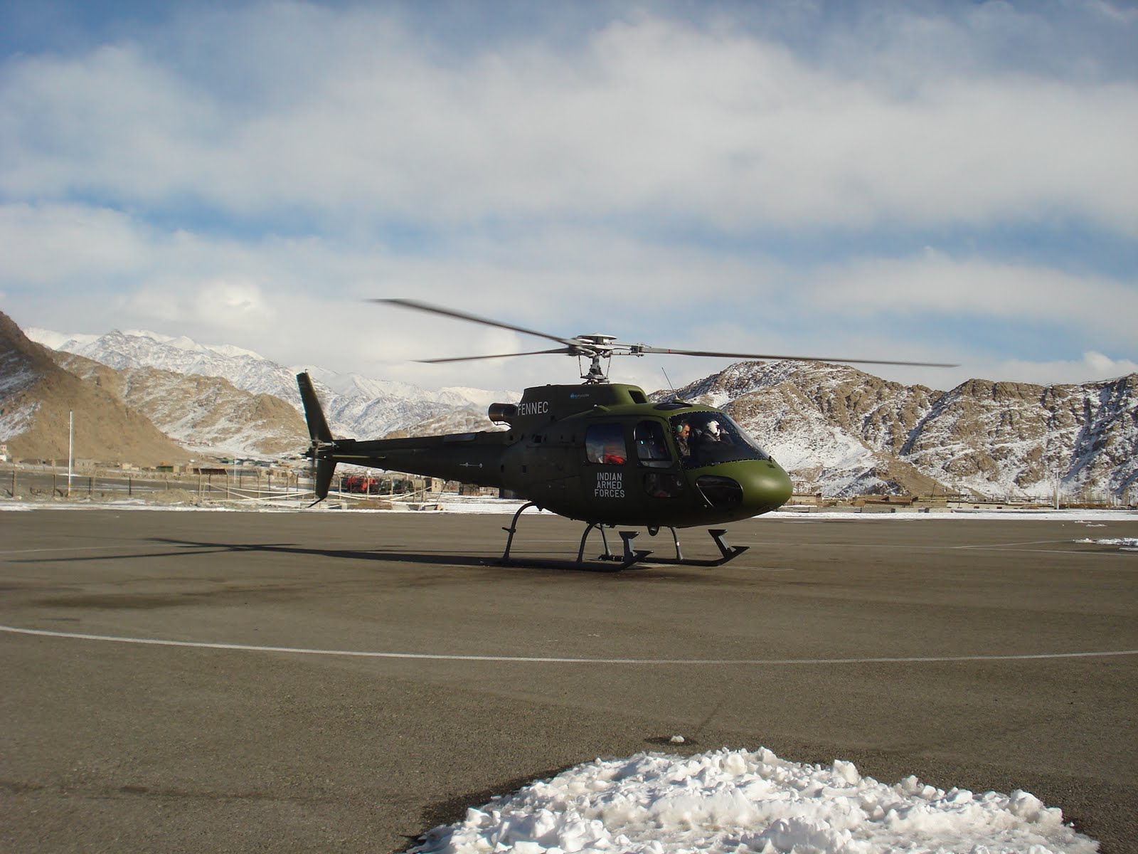 Eurocopter AS550 C3 Fennec on trial in Siachen; India