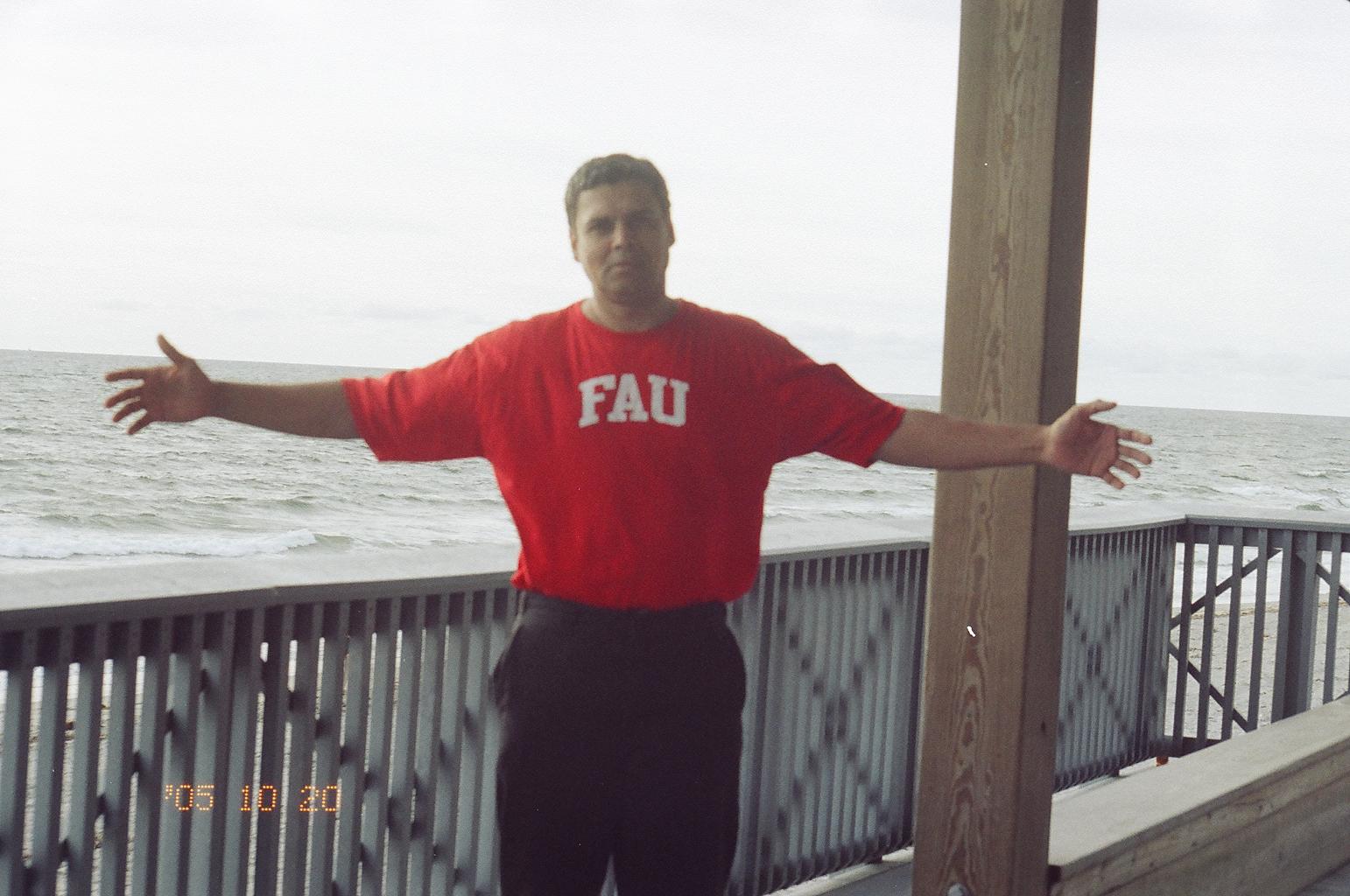 Myself at 'Florida Atlantic University's', Boca Raton campus; West Palm Beach (2004) 