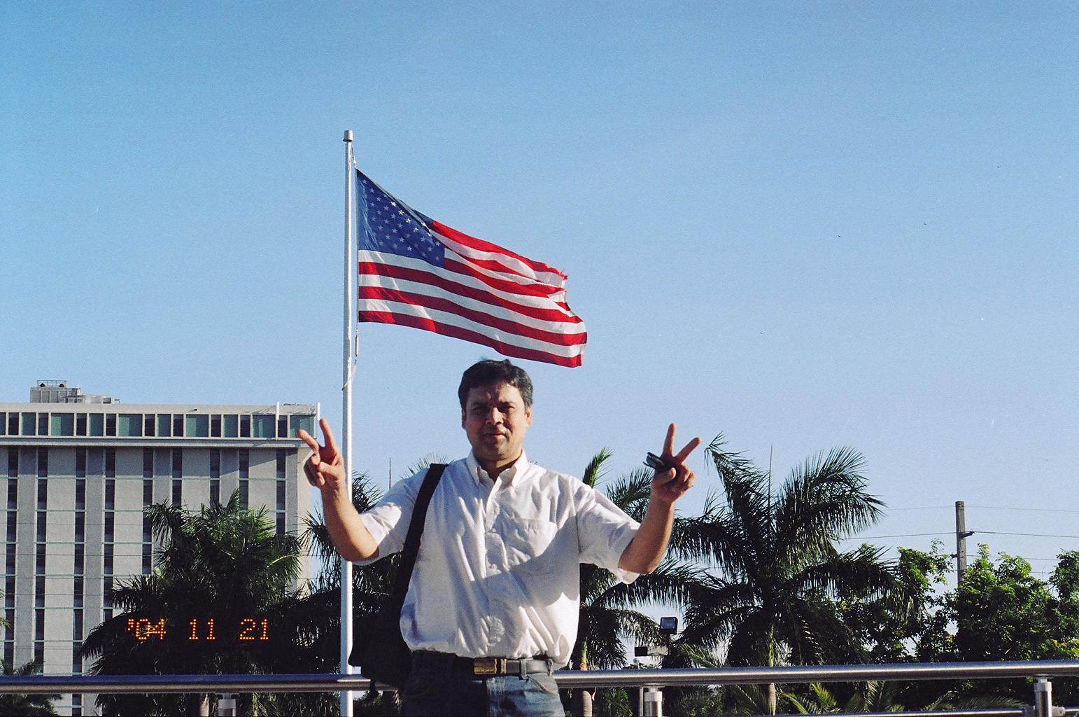 Myself at the University of Miami Convocation Center, for a 'Miami Hurricane', game in Summer 2005