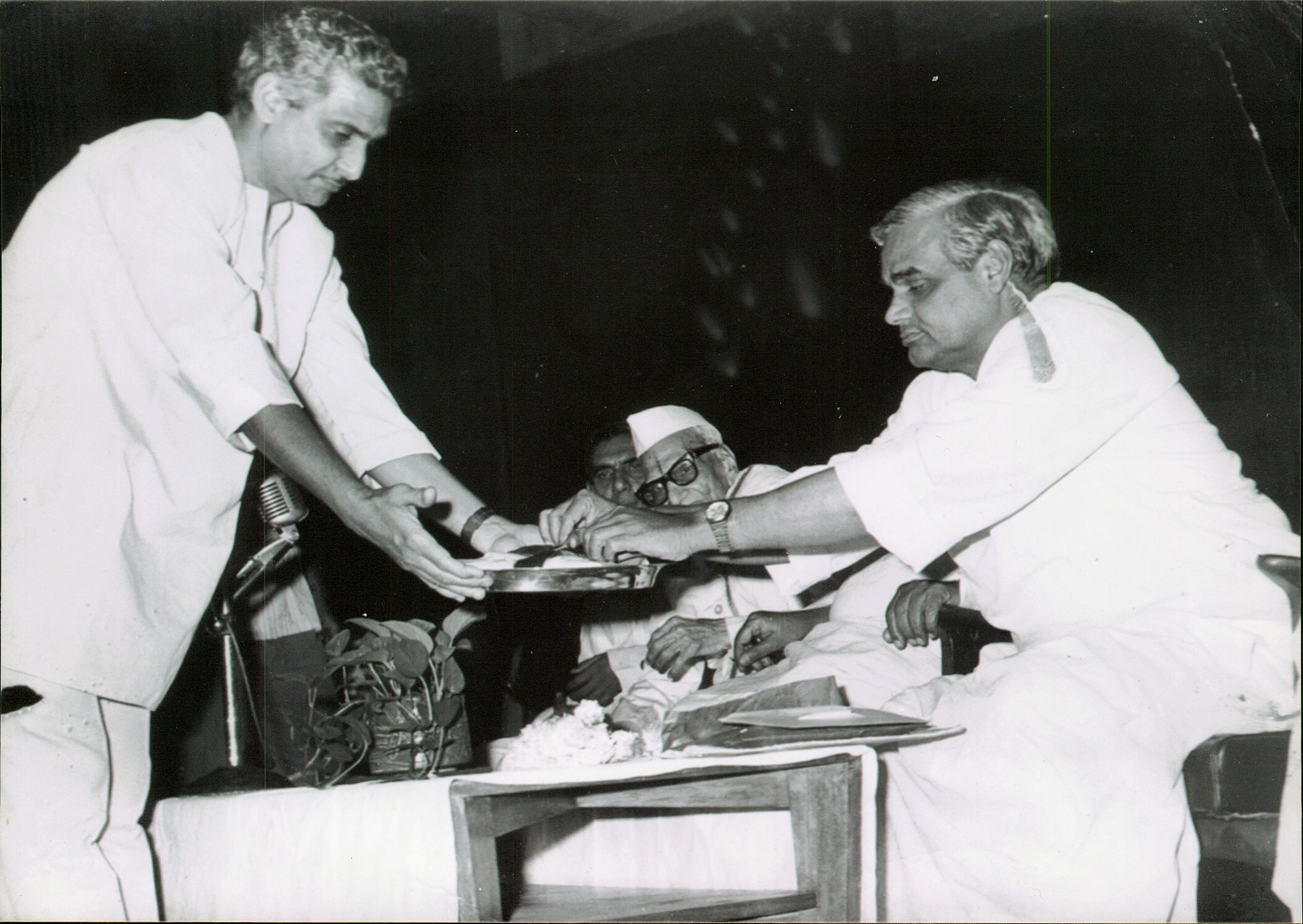 Ex Indian Prime Minister Atal Behari Vajpayee honoring my Great-Grand Father in New Delhi