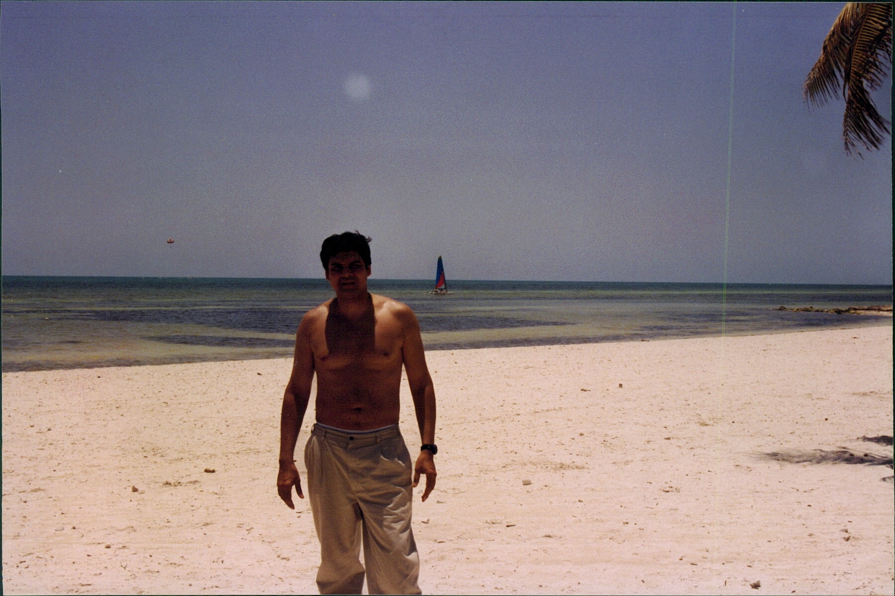 Myself atanding at Key-West, Florida in Jan' 1998