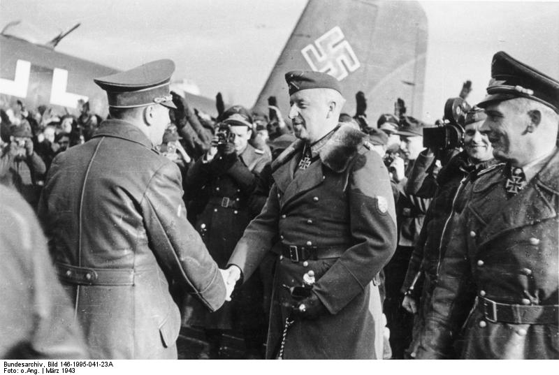 Field Marshal Erich von Manstein with Adolph Hitler