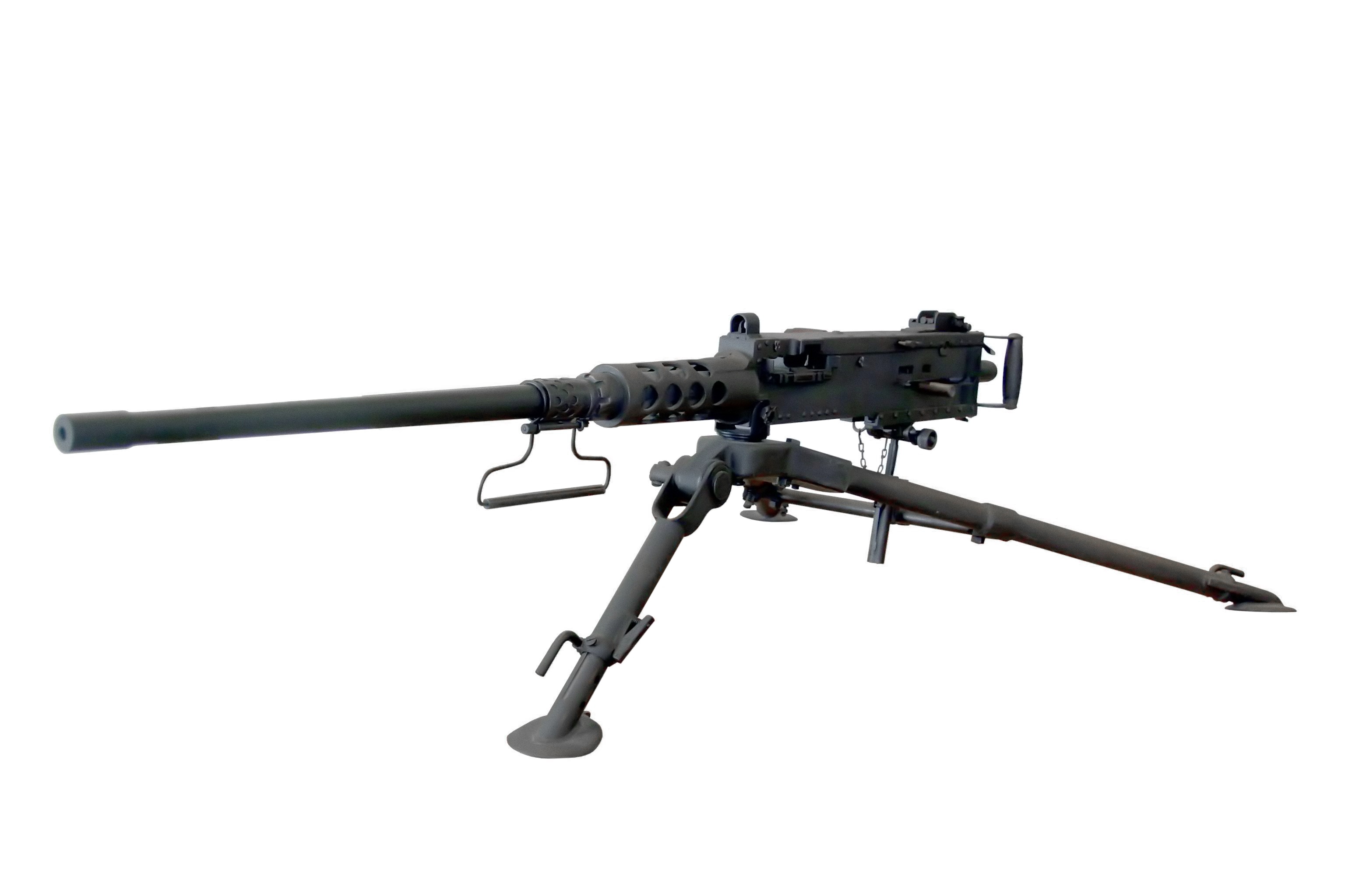         .50 Caliber (12.7x99mm) HMG
India's Main HMG 12.7x99mm (50Caliber) 'M2HB' HEAVY MACHINE GUN, Browning, USA. INDIAN ARMY HAS LIMITED NUMBER OF THE M2HB HMG. The Government of India & the Ministry of Defence (MOD), have been trying, since the 80's, to acquire a license, from the US, to manufacture this Browning HMG, with LINKED BELT FEED, in large quantities; one for every Army COMPANY (120 soldiers)