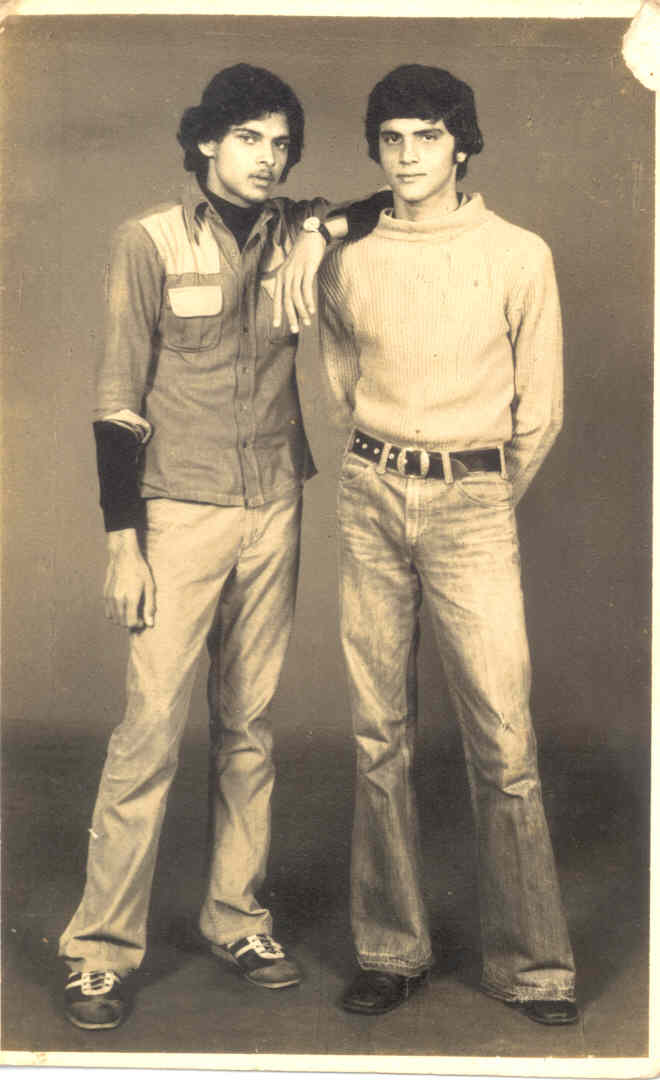 Click to enlarge - Myself and one of my good school friends, Vidyut Arni in 1974. Vidyuth's Dad Mr Arni was a Marketing Executive for ITC (Indian Tobacco Company) Ltd.