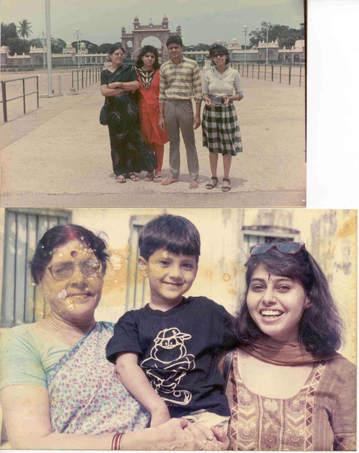  My mom with my nephew Arun (Anupriya's son) and Anushila  