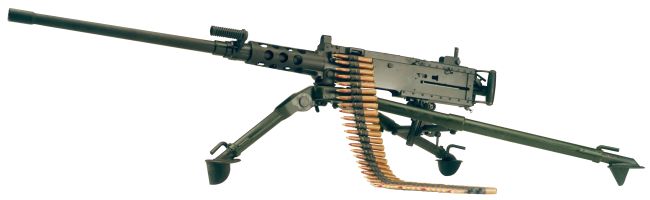         .50 Caliber 12.7x99mm HMG
India's Main HMG 12.7mm (50Caliber) 'M2HB' HEAVY MACHINE GUN, Browning, USA. INDIAN ARMY HAS LIMITED NUMBER OF THE M2HB HMG. The Government of India & the Ministry of Defence (MOD), have been trying, since the 80's, to acquire a license, from the US, to manufacture this Browning HMG, with LINKLESS BELT FEED, in large quantities; one for every Army COMPANY (120 soldiers) !!