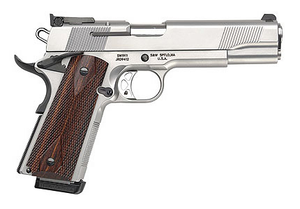             Smith & Wesson .45Caliber (11.5mm)
S&W_SW1911_.45Caliber_Semi_Automatic_Pistol_5 inch_Barrel. India should definitely acquire a license to manufacture in large quantities a .45Caliber semi-automatic PISTOL; of higher caliber than the 9MM